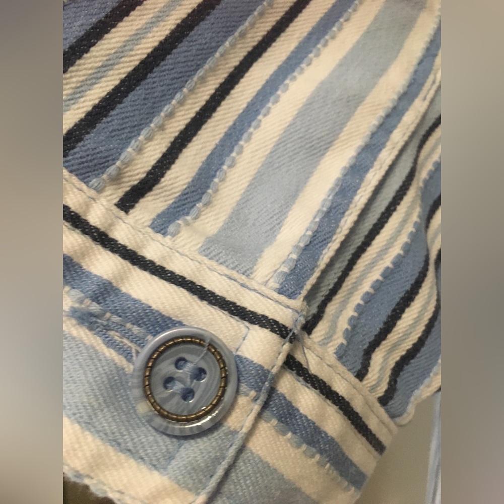 Striped Jean Jacket - Picture 7 of 9